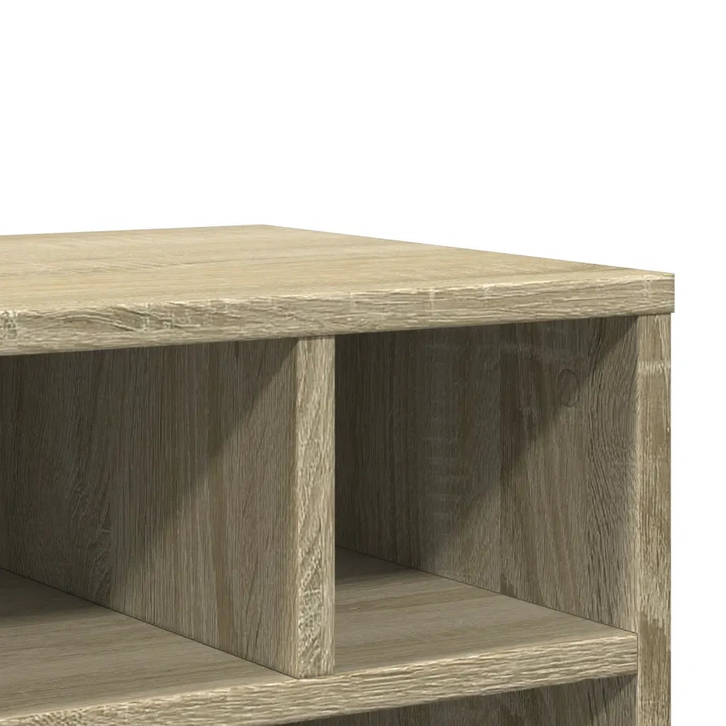 Supporto per Stampante con Ruote Rovere Sonoma 41x32x48 cm 840620
