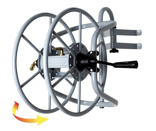 Avvolgitubo Manuale da Muro 50 mt in Acciaio Agrati