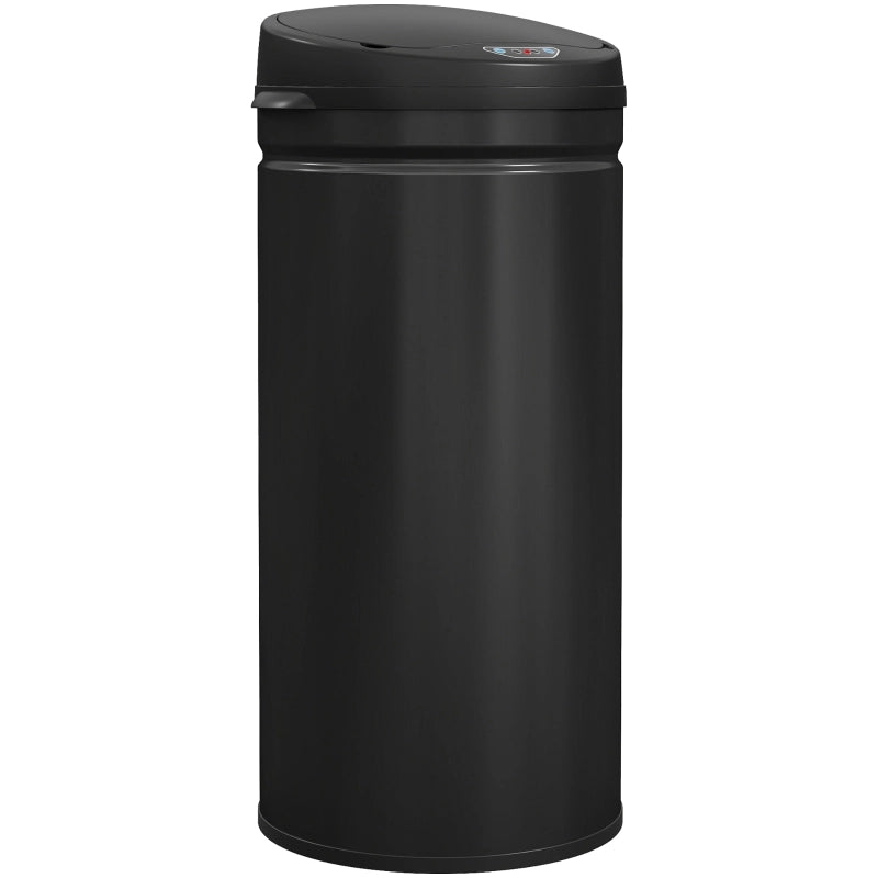 CESTINO PORTARIFIUTI SENSOR 42 L ACCIAIO INOX NERO