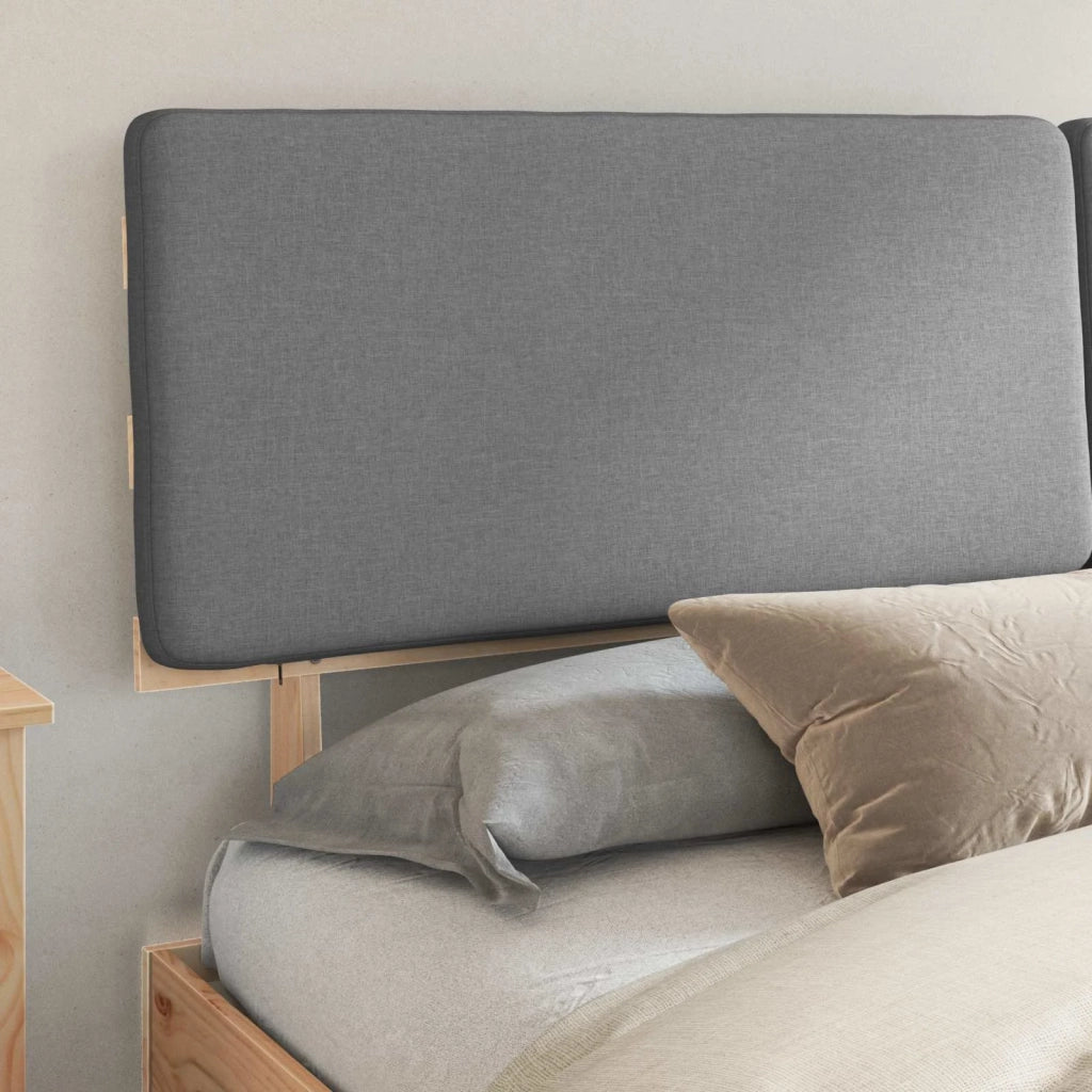 Letto con Testiera Rivestita Grigio chiaro 180 x 200 cm 3398079