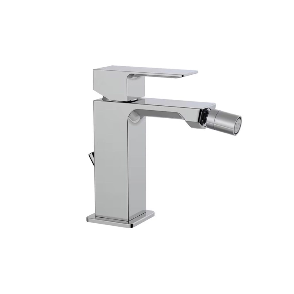RUBINETTO MISCELATORE MONOCOMANDO CROMATO PER BIDET SERIE ELLE H - SCARICO 11/4  - PAF