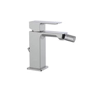 RUBINETTO MISCELATORE MONOCOMANDO CROMATO PER BIDET SERIE ELLE H - SCARICO 11/4  - PAF
