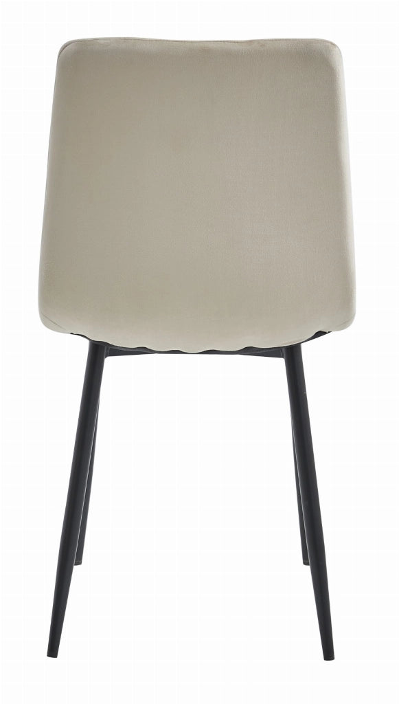 Sedia VALORA JEWA - Design senza tempo in velluto beige freddo x 1