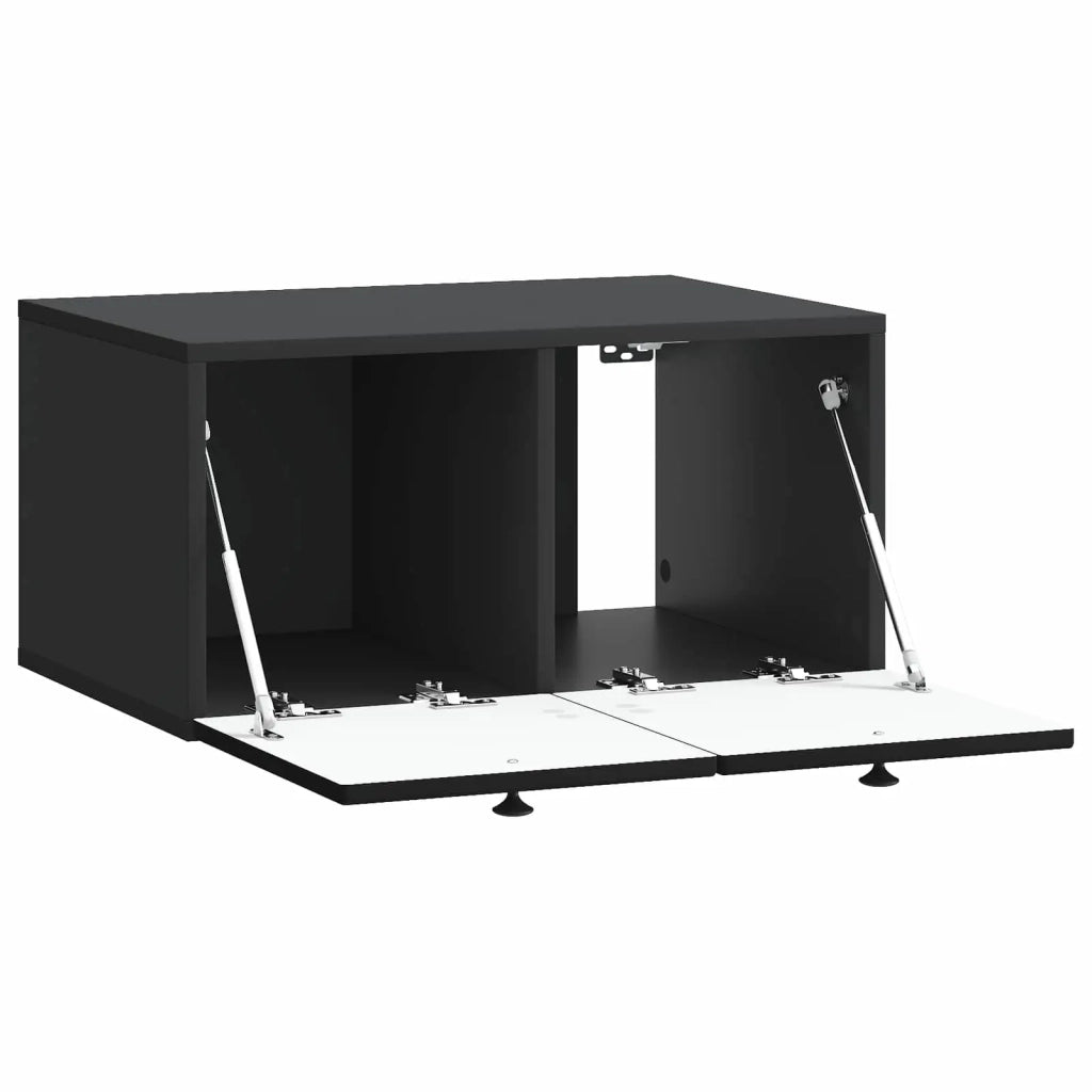 Mobile Porta TV da Muro Nero 59,5 x 41 x 30 cm