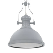 Lampadario Grigio Rotondo E27 cod mxl 64319