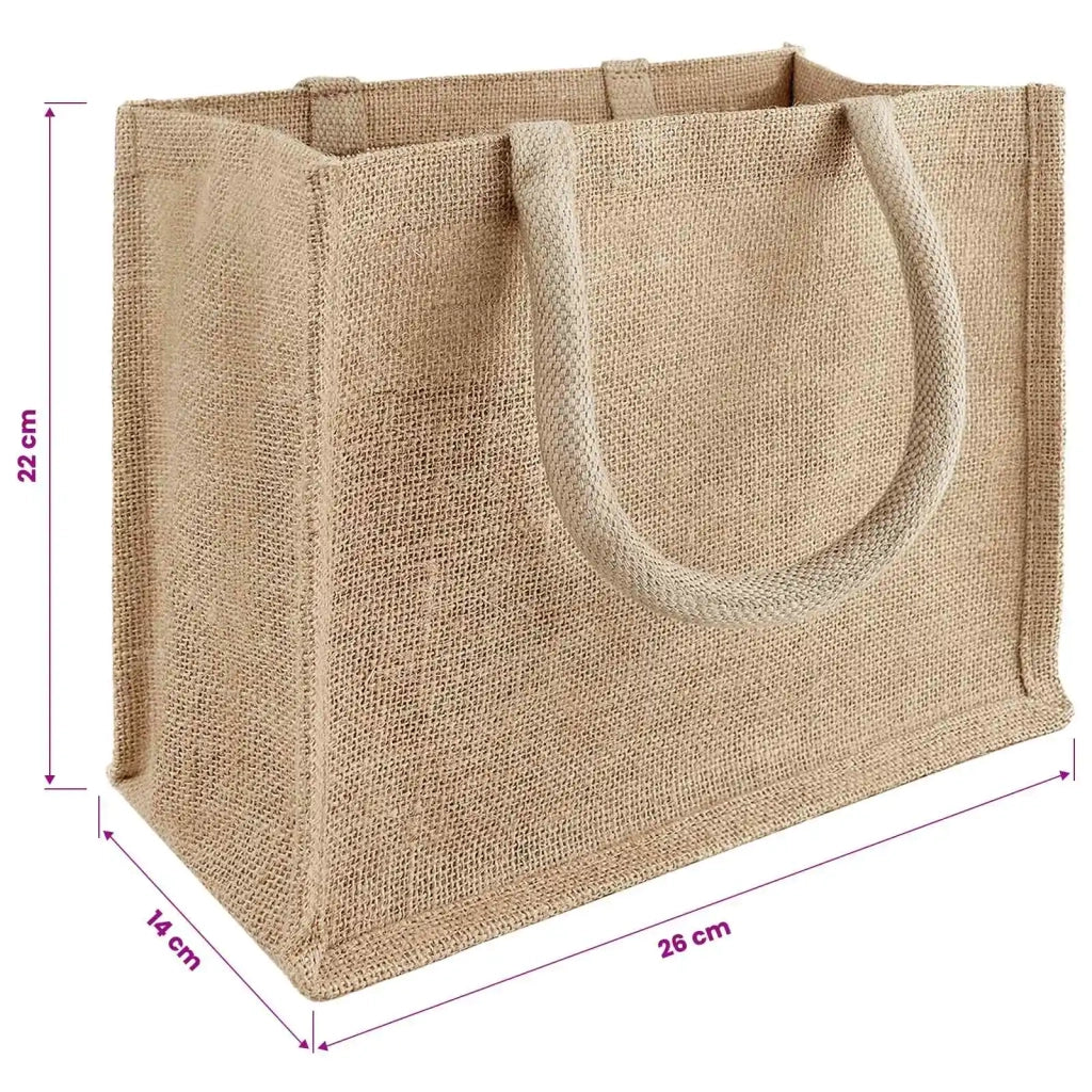 Borse in juta 10 pcs Naturale 26 x 22 x 14 cm 100% Juta Tossa 42012273