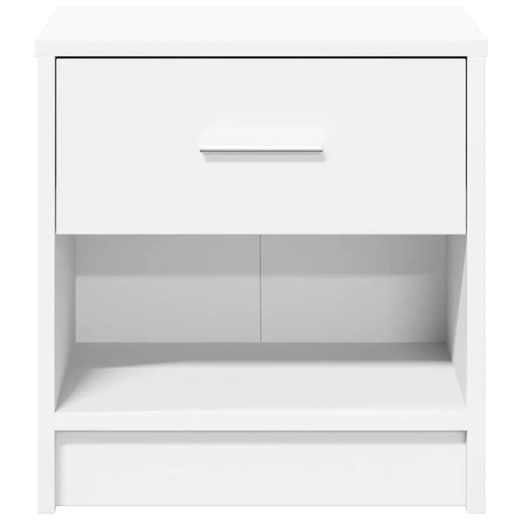 Comodino con Cassetto Bianco 39x28x41 cm 858749