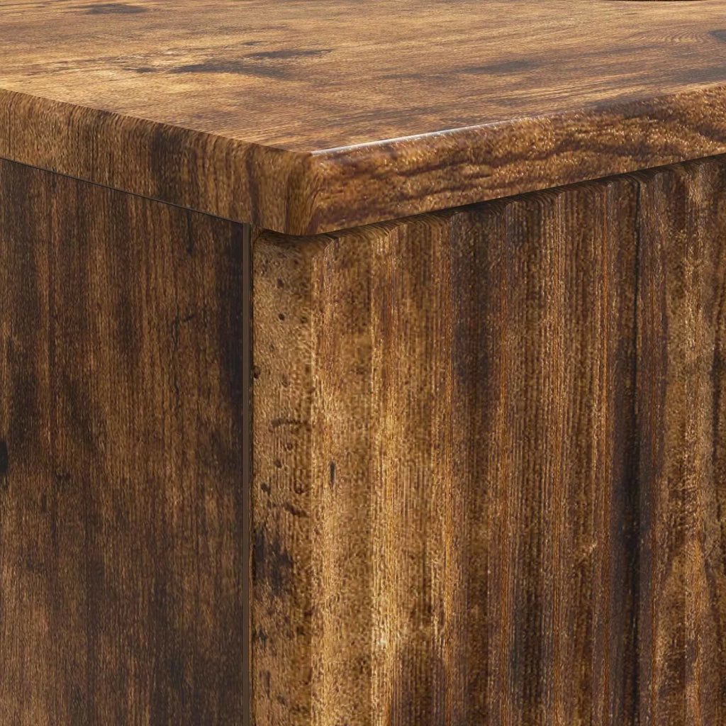 Armadio per Lavabo da Bagno HOORN Rovere Fumo 82 x 41 x 56 cm 897240