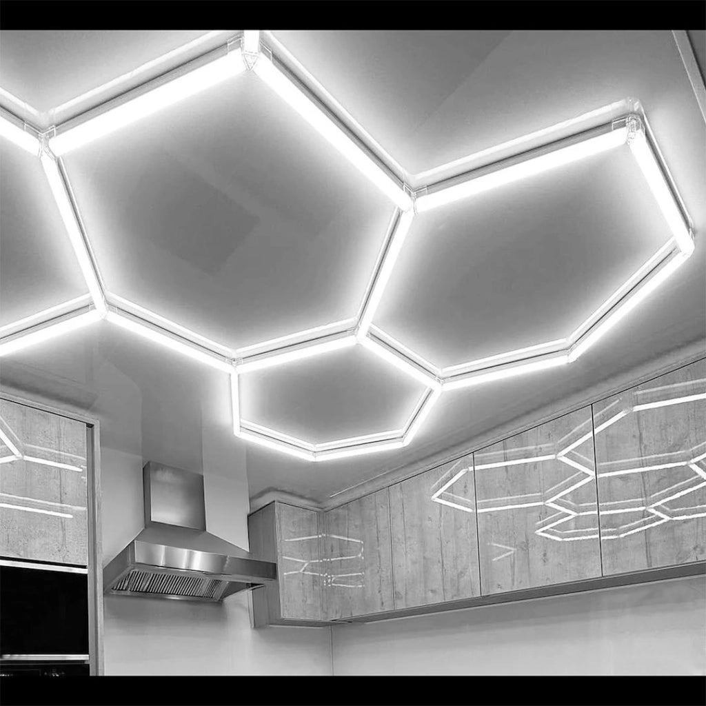 Plafoniera HEXAGON 5 nera 229x158cm 168W 6500K IdeaLED