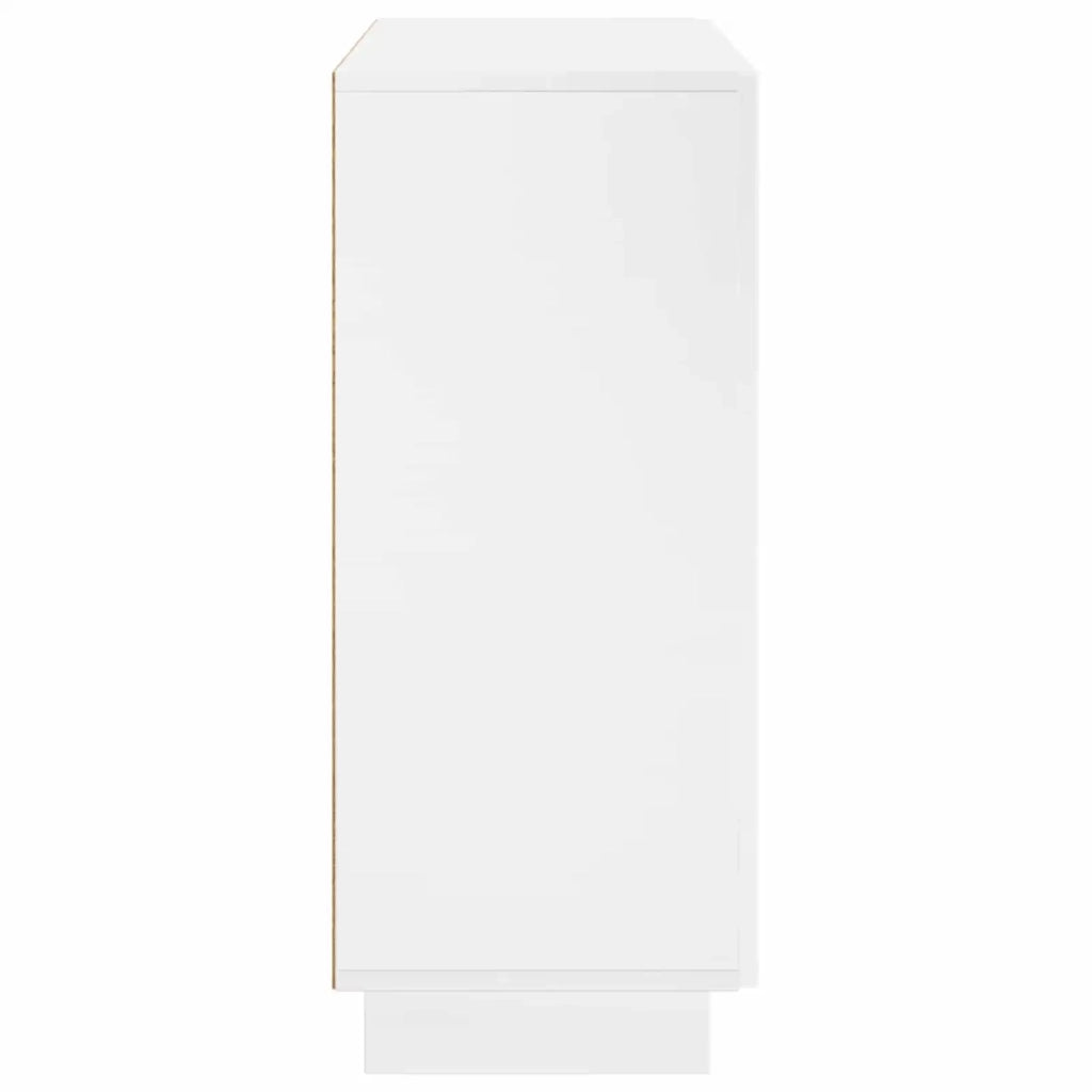 Credenza Bianco Lucido 85,5 x 31 x 75 cm Legno ingegnerizzato 8011553