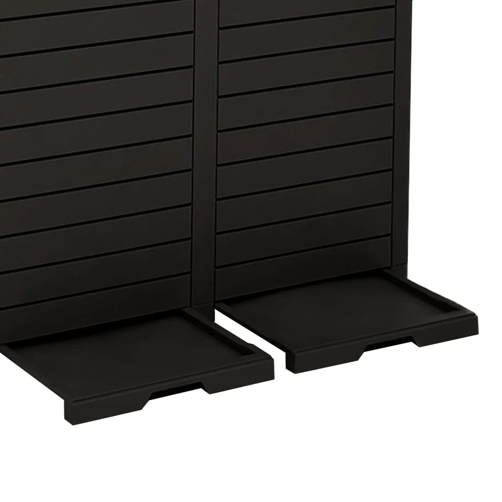 Cestino da esterno 78 x 41 x 86 cm polipropilene nero 02_0043837