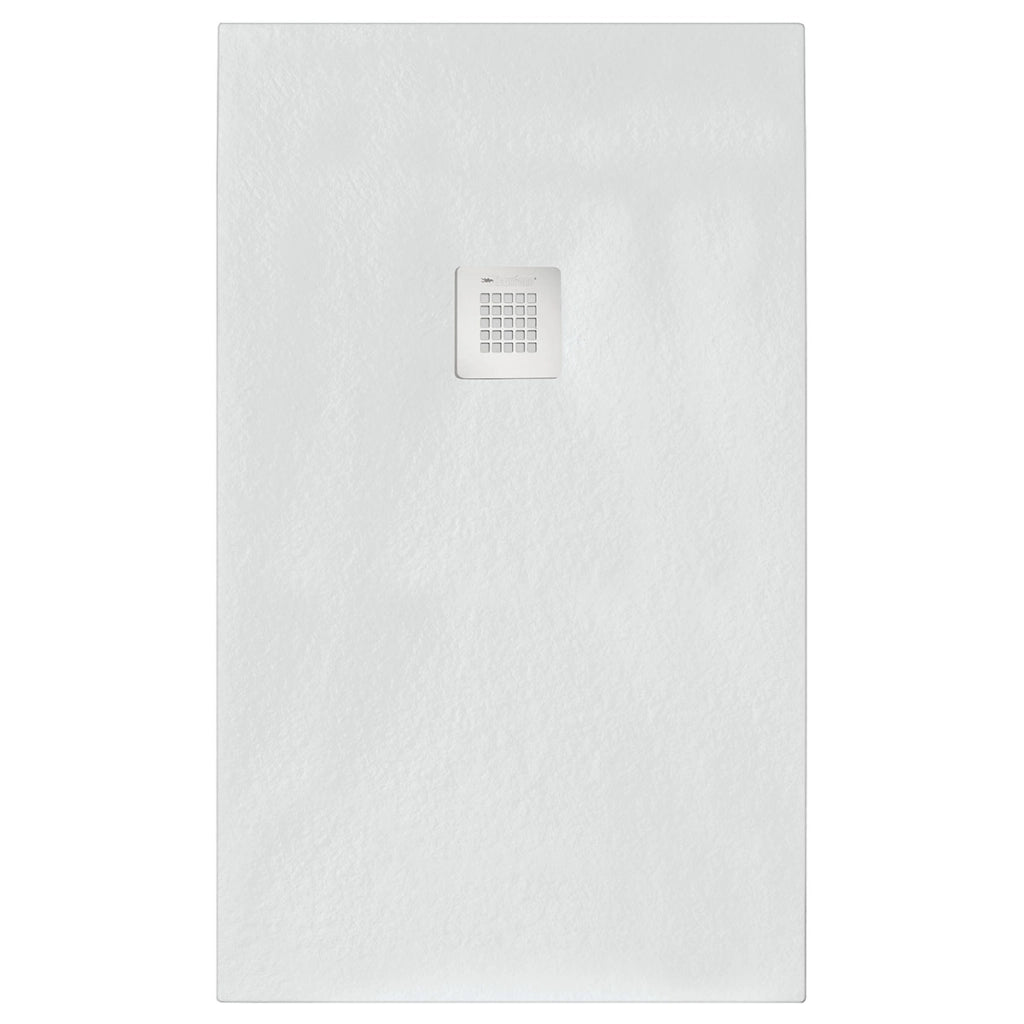 Piatto doccia rettangolare 200x70 cm effetto pietra marmoresina STONE bianco FRANCIA