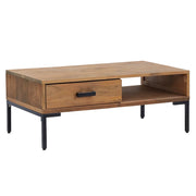 Tavolino da salotto | Tavolino da caff¨¨ | Tavolino da Soggiorno 90x50x35 cm in Legno Massello di Pino
