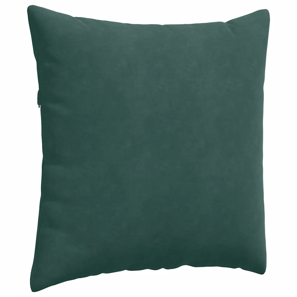 Cuscini da Divano 2 pcs Verde Scuro 80 x 80 cm Tessuto in Cords