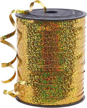 Cadeaulint 1/5 pollici Goud 500 Yard Cadeau con Fili di Setola Iridescente Cadeau con Fili di Setola Luminoso - Filo per Ballooni Capelli Fiorista Fiori (1 Rotolo)