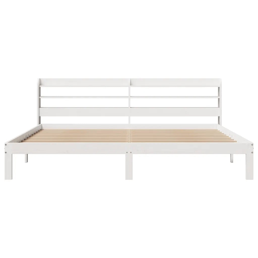 Giroletto con Testiera senza Materasso Bianco 180x200 cm 3306795