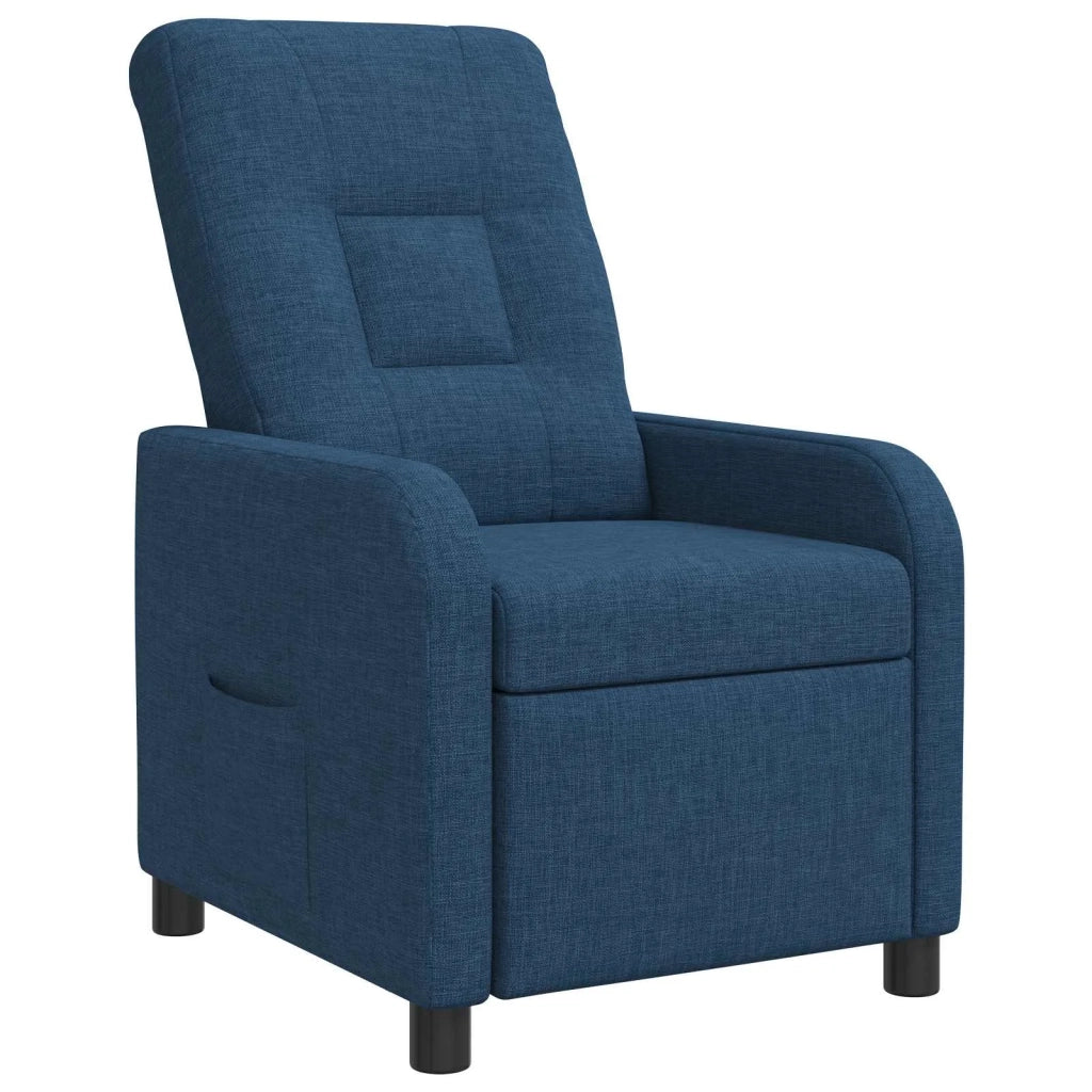Divano Sedia-Poltrona reclinabile Blu Tessuto 910592