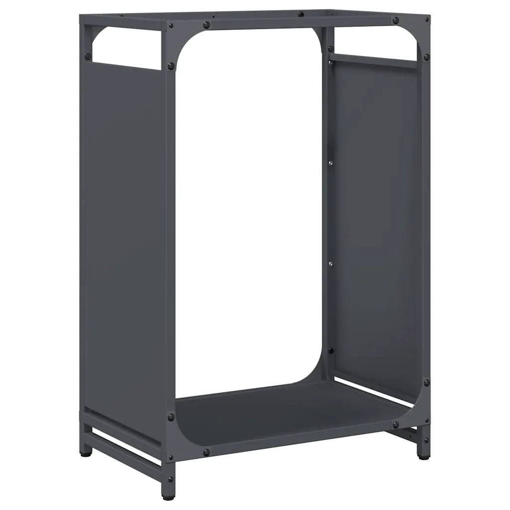 Rastrelliera per Legna da Ardere Antracite 44x28x65 cm CFW2690448