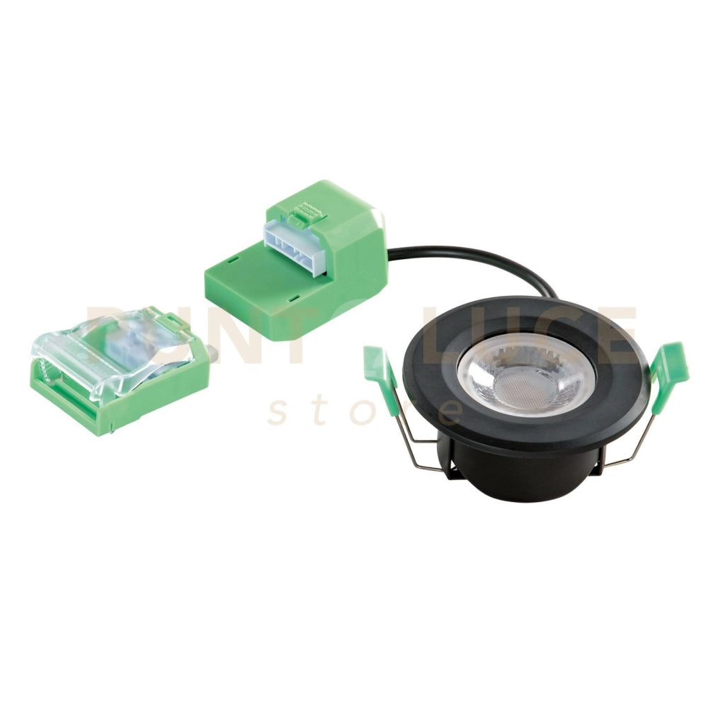 INCASSO BBC NERO IN METALLO DIMMERABILE 4W 300LM 750LM CCT 2700K-6500K D.8,6CM