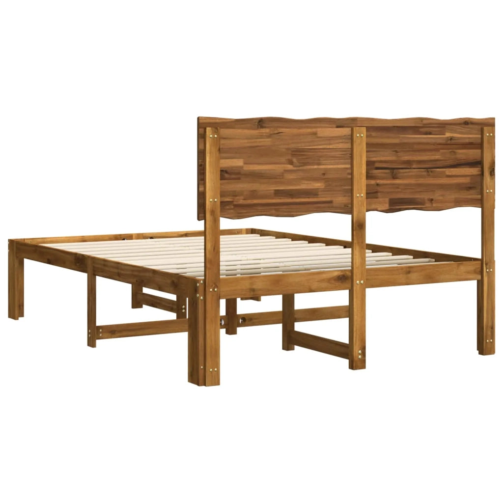 Letto matrimoniale con testiera ROSTOCK Naturale 140 x 190 cm 3405411