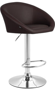 Sgabello Miami Similpelle marrone