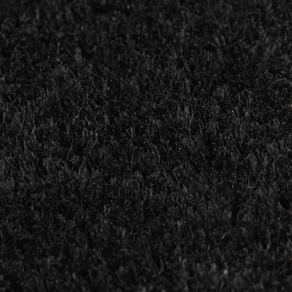 vidaXL Zerbino Nero 80x100 cm Fibra di Cocco