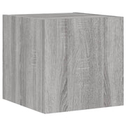 Mobile TV multimediale mensola TV credenza TV mobile TV a parete per sala da pranzo soggiorno camera da letto con luci LED Sonoma 30,5 x 35 x 30 cm grigio 02_0028044