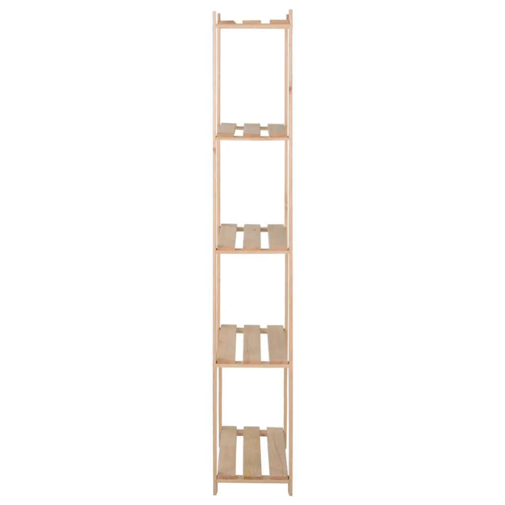 Scaffale a 5 Livelli 80x28,5x170 cm in Legno Massello di Pino 327320