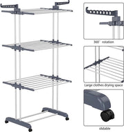 Droogmolen Inclinabile su Ruote - Tumbl Dryer - Tumbl Dryer Verticale in Piedi