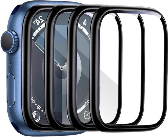 4 pezzi di protezione schermo ultra-chiaro per Apple Watch Series 6/5/4 e SE/SE2 44 mm - curvatura 3D, copertura completa, flessibile, impermeabile e resistente ai graffi