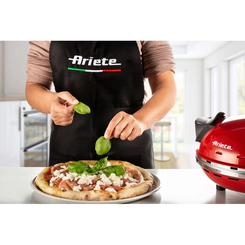 Forno Pizza - 4 Minuti - Piastra in Pietra Refrattaria - 1200W - Nero