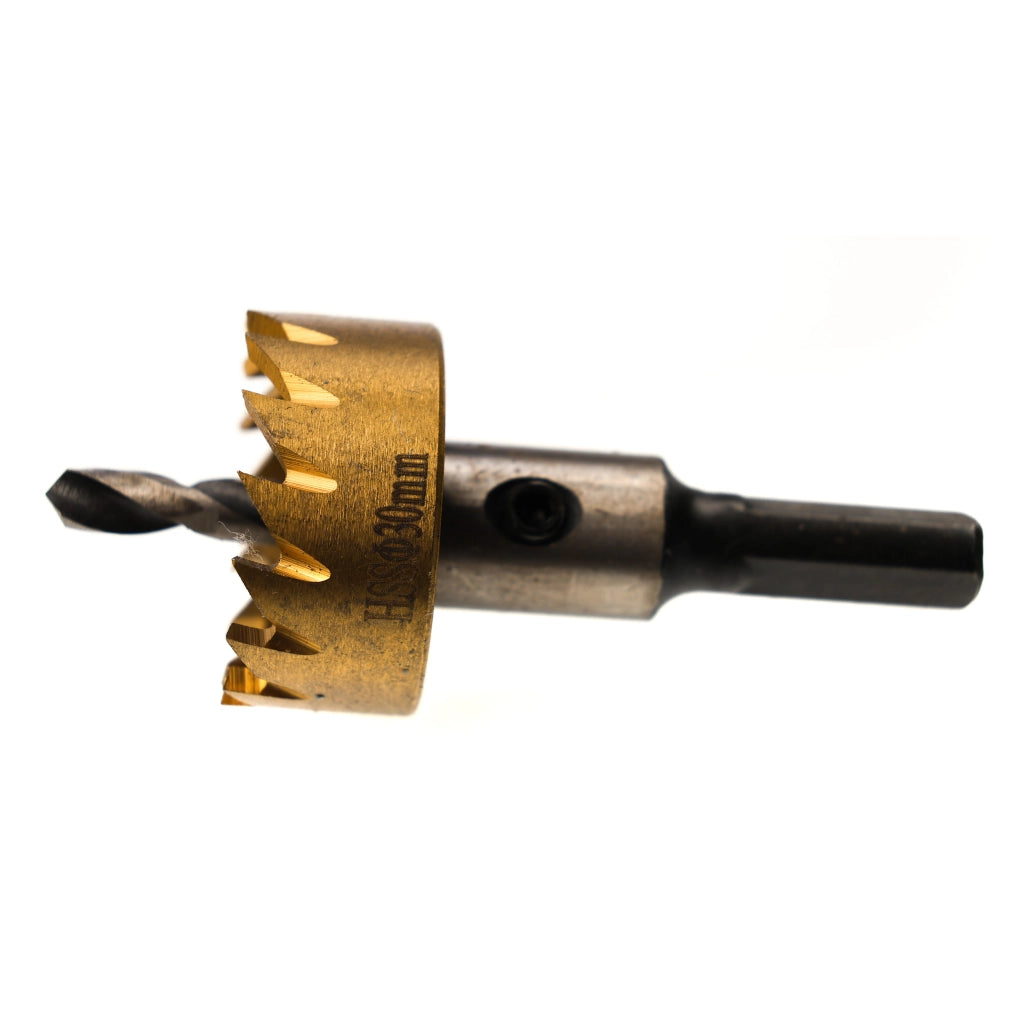 Set di Seghe a Tazza per Metallo, Legno e Acciaio – 5 Pezzi (16-30mm) | HSS Rivestito in Titanio | Precisione e Durata