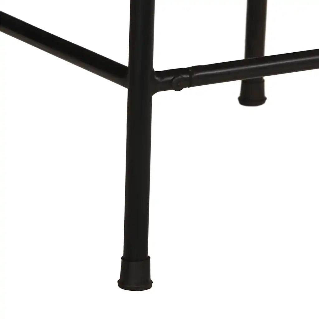 Sgabelli da Bar 2 pz 46x35,5x80 cm Legno Massello Grezzo Mango 4013530