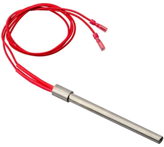 Accendino a Pellet - Vaniglia di Riscaldamento - Riscaldamento rapido - Rosso - Acciaio inossidabile - Adatto per Caminetto a Pellet - 220V 300W