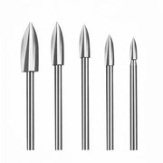 Set di punzoni per legno a 5 pezzi - punzoni per legno/scultura - punzoni per snodi - punzoni da 1/8 pollice - acciaio rapido - adatto per attrezzi da tornio - set di punzoni per legno