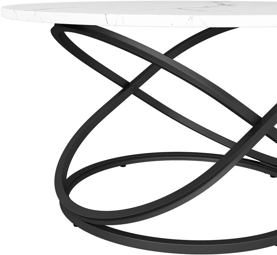 Tavolino Calgary, Bianco, 79.5 x 46 cm con ampia superficie di lavoroda utilizzare come piano d'appoggio o di lavoro nella zona giorno