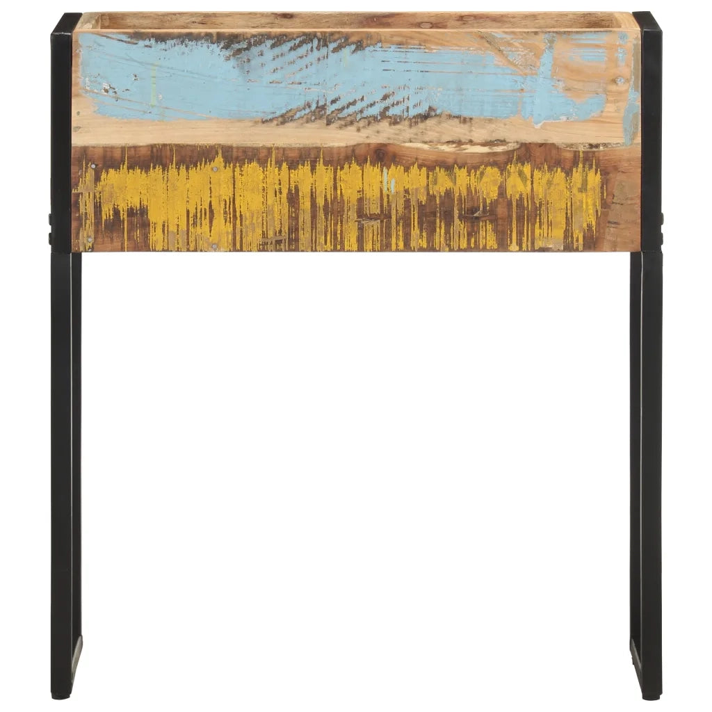 Fioriera | Cassetta per fiori | Vaso 60x20x68 cm in Legno Massello di Recupero