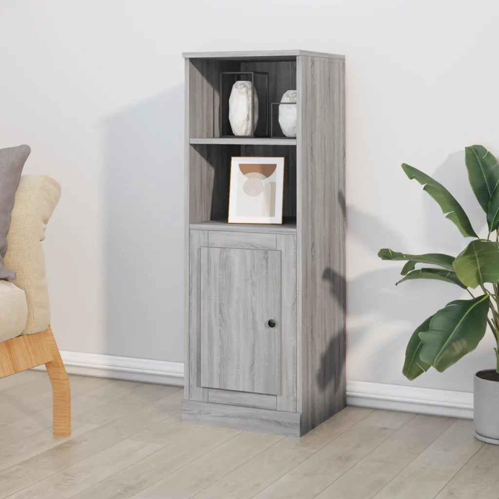 Credenza-Buffet-Armadio da cucina Grigio Sonoma 36x35,5x103,5 cm in Legno Multistrato 654178