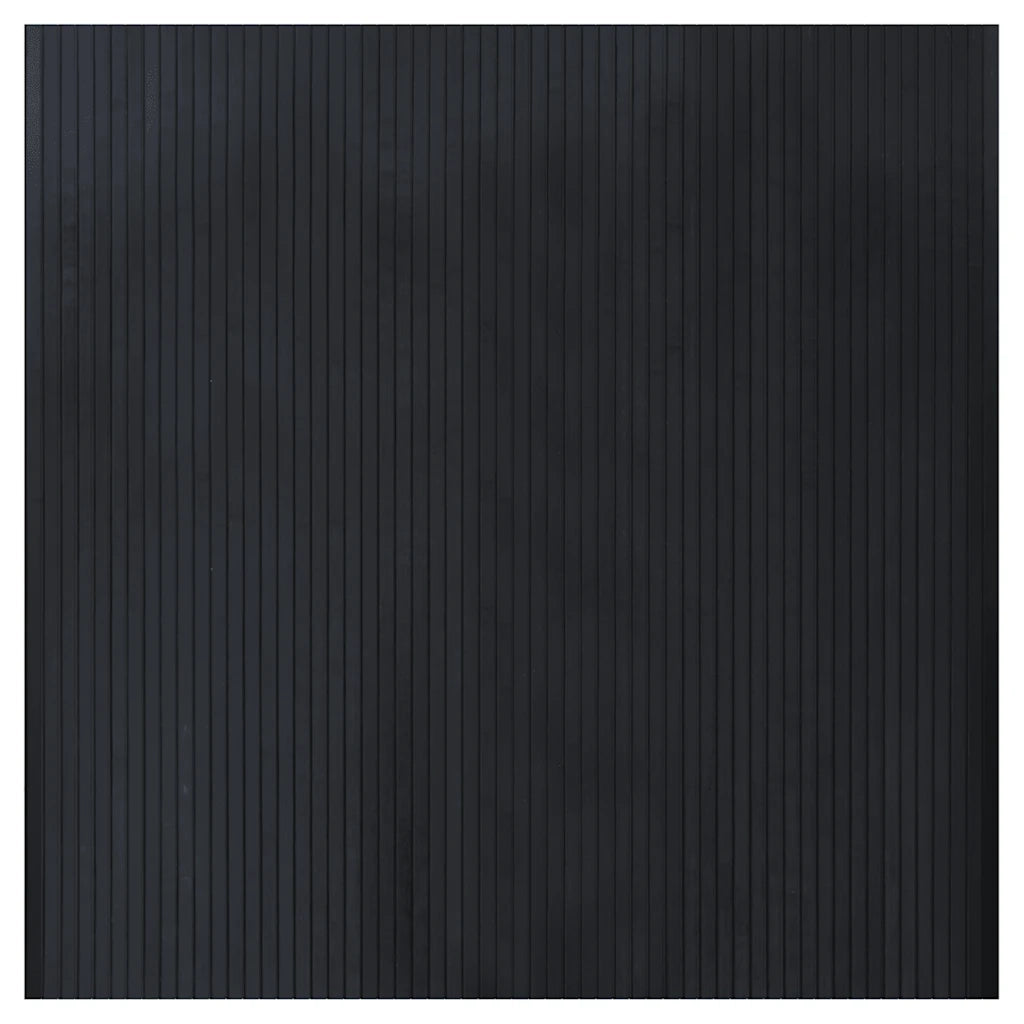 Tappeto del soggiorno | Tappeto Rettangolare Nero 100x100 cm in Bamb¨´
