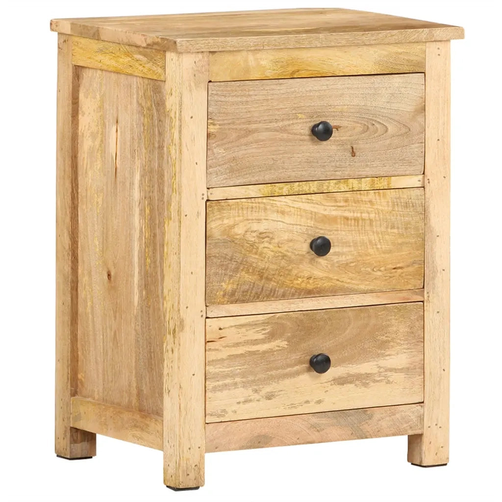 Comodino 45x35x60 cm in Legno Massello di Mango cod mxl 30214