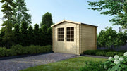 Casetta da giardino in legno - 6.25m2 - 2.5x2.5m - 28mm - colore: naturale - DOM521 - ALTANKA
