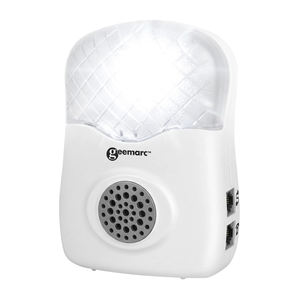 Amplificatore di Suoneria Esterno 95dB Modello CL12 per Telefono Fisso Bianco Geemarc