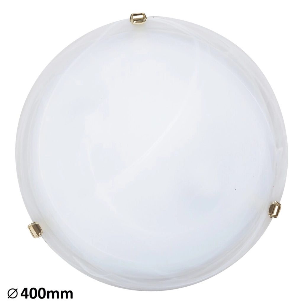 Plafoniera Rabalux Alabastro 3301 40cm vetro bianco 2xE27
