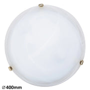 Plafoniera Rabalux Alabastro 3301 40cm vetro bianco 2xE27