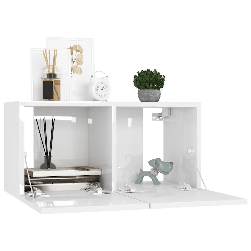 Set Mobile TV 8 pz Bianco in Truciolato cod mxl 33892