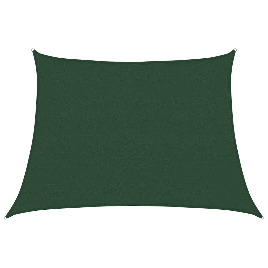 Vela Parasole 160 g/m² Trapezio Verde Scuro 4/5x3 m in HDPE 311490