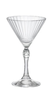 Set 4 Calici Martini liquore cocktail in vetro america' 20s 15.5 cl