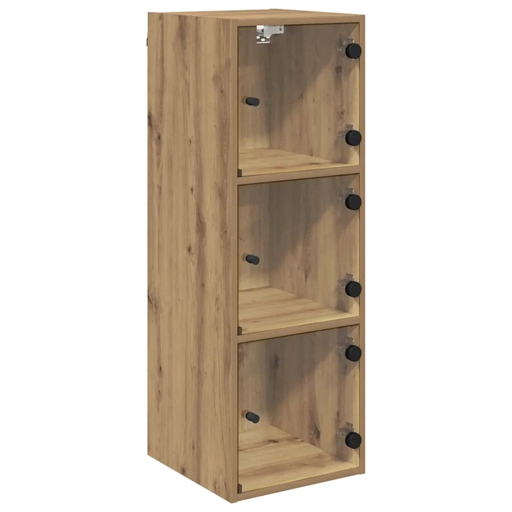 Armadietto a Muro | Mobile a Parete Rovere artigianale 35 x 37 x 102 cm