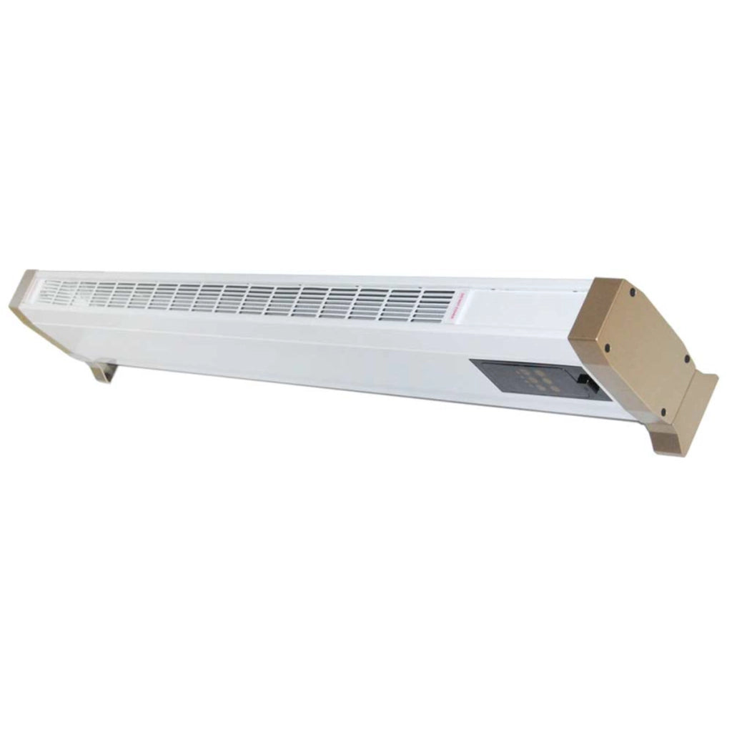 Termoconvettore Elettrico Mpc Alacant2200w Telecomando Incluso Riscaldamento Efficiente a Convezione Naturale Installazione a Pavimento a Parete o Come Battiscopa Struttura In Metallo Bianco
