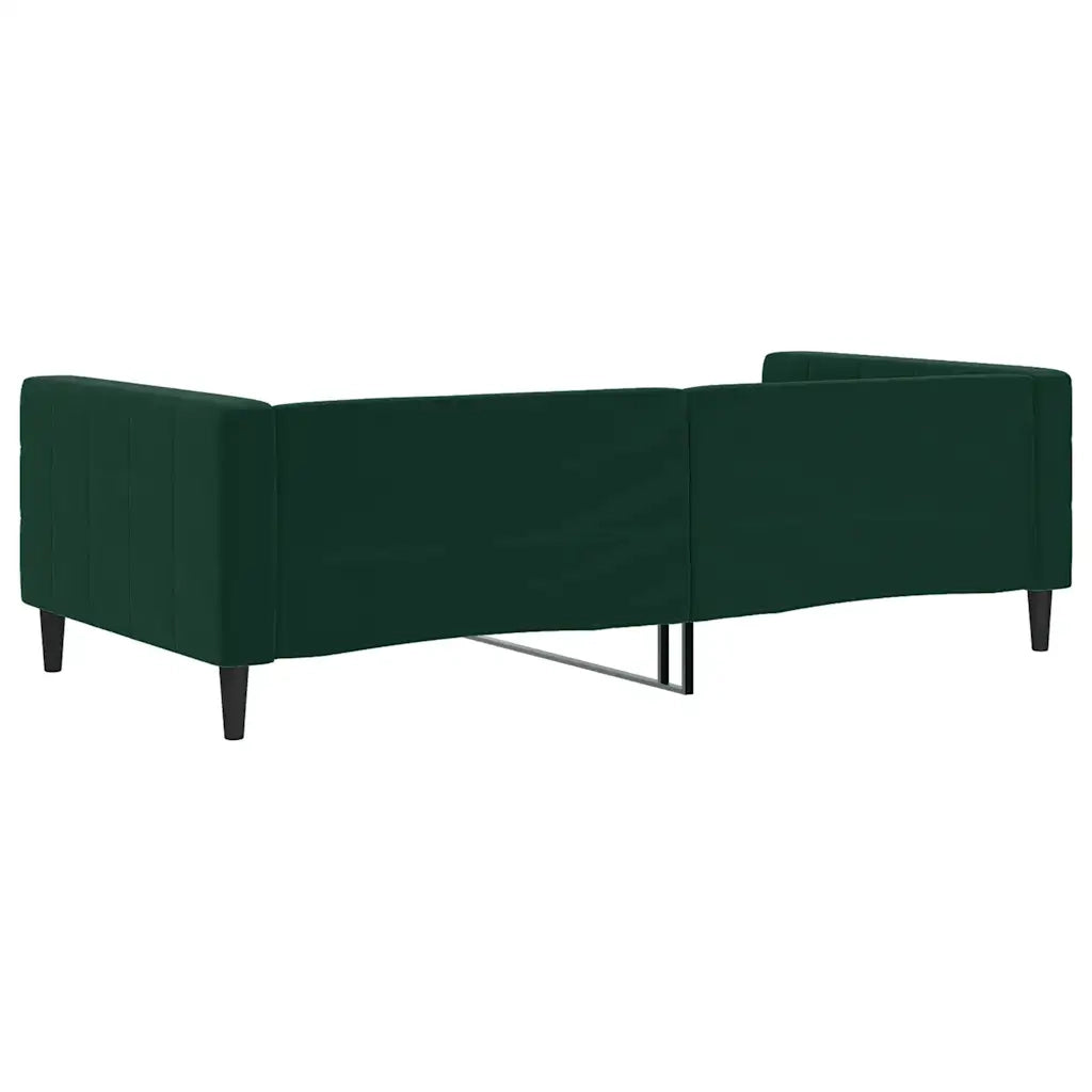 Letto singolo | Letto per adulti | Letto da Giorno Verde Scuro 100x200 cm in Velluto